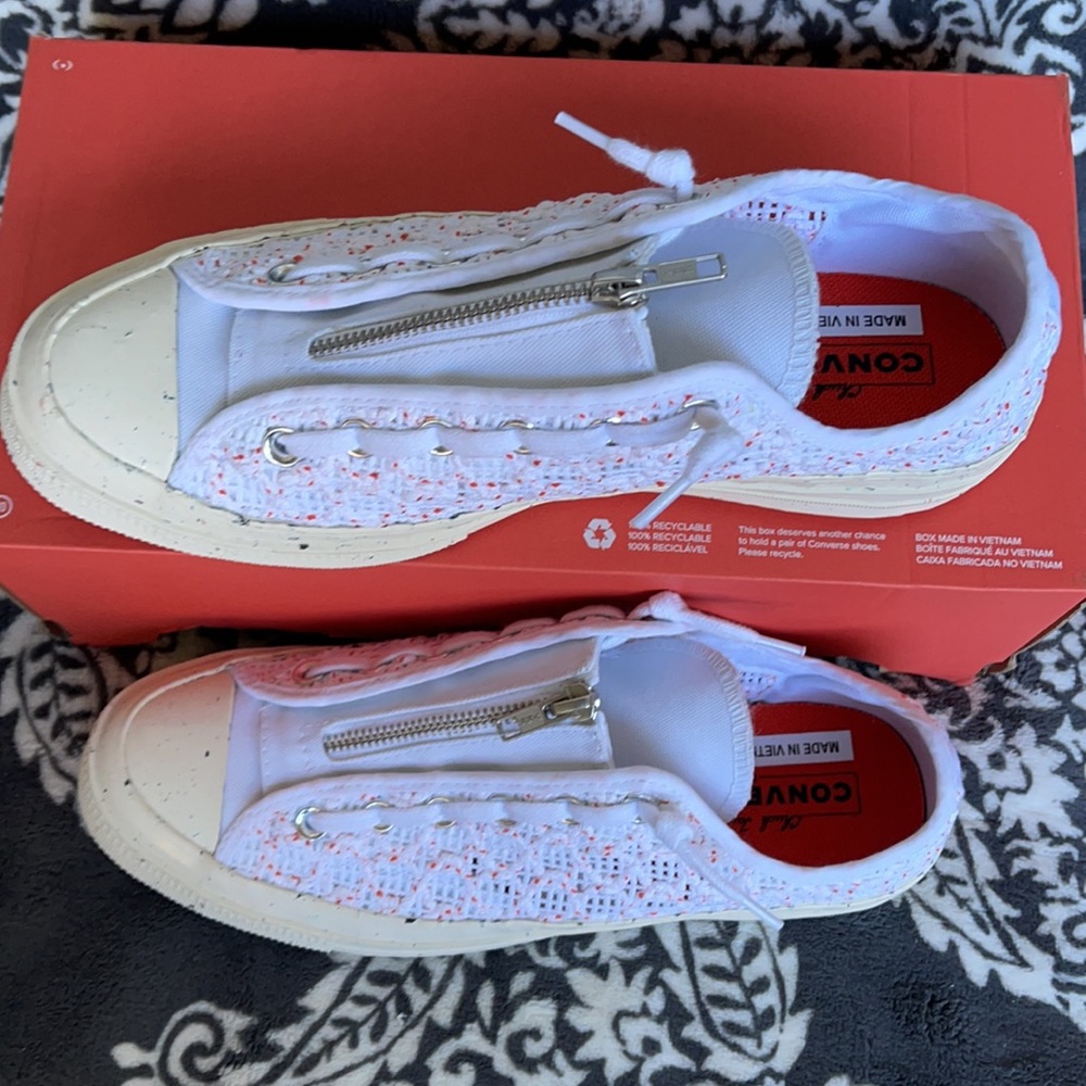 Converse Chuck Taylor 70 OX White/Bright Poppy/Egret WMNS - Picture 3 of 16